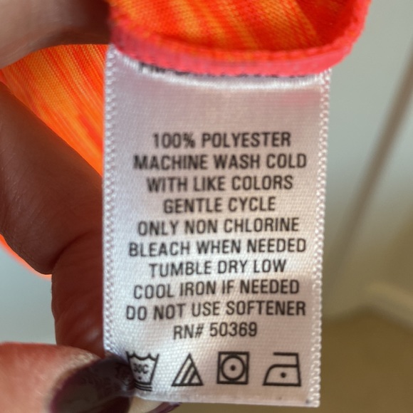 Cascade Sport Bright Orange Athletic Short Sleeve Tee - Picture 3 of 7